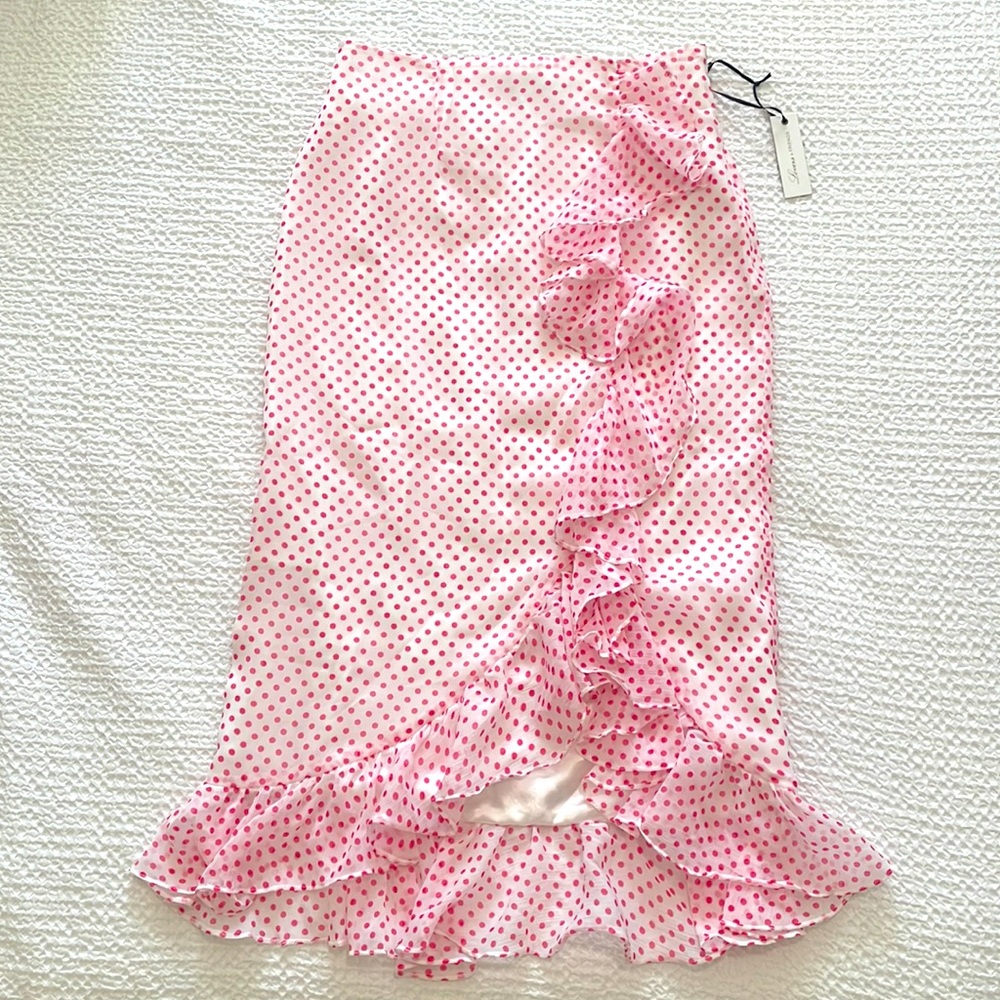 NEW Pink Polka Dot Skirt